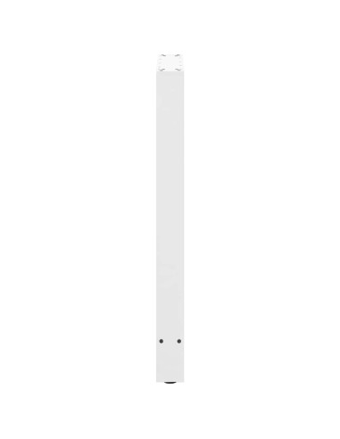 Gambe per tavolo da bar bianche 2 pz 60x(90-91) cm in acciaio