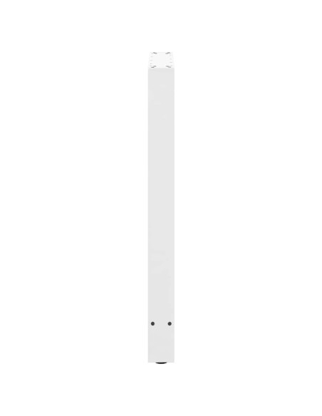 Gambe per tavolo da bar bianche 2 pz 60x(90-91) cm in acciaio