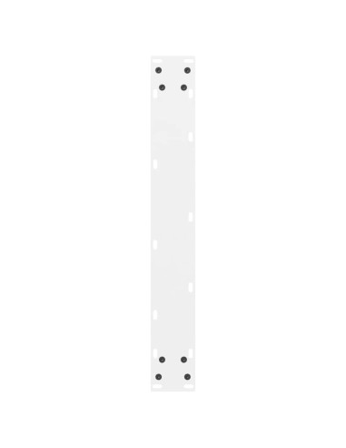 Gambe per tavolo da bar bianche 2 pz 60x(90-91) cm in acciaio