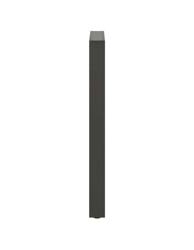 Gambe per tavolo da bar antracite 2 pz 60x(90-91) cm in acciaio