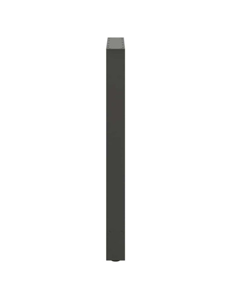 Gambe per tavolo da bar antracite 2 pz 60x(90-91) cm in acciaio