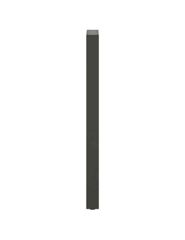 Gambe per tavolo da bar antracite 2 pz 50x(110-111) cm in acciaio