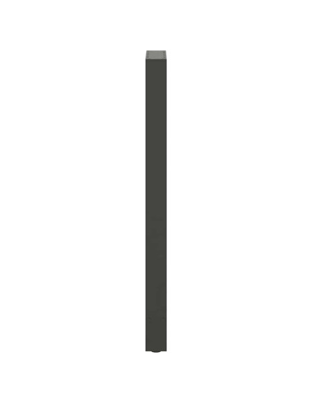 Gambe per tavolo da bar antracite 2 pz 50x(110-111) cm in acciaio