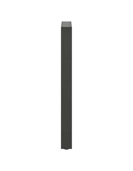 Gambe per tavolo da bar antracite 2 pz 40x(90-91) cm in acciaio