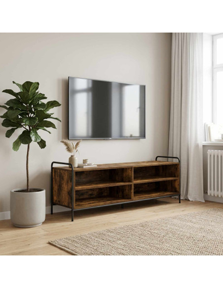 Mobile TV 140 x 39,5 x 50 cm Rovere Fumo Legno ingegnerizzato