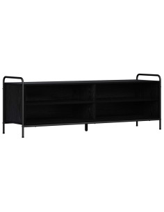 Mobile TV 140 x 39,5 x 50 cm Rovere Nero Legno ingegnerizzato 2
