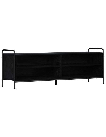 Mobile TV 140 x 39,5 x 50 cm Rovere Nero Legno ingegnerizzato