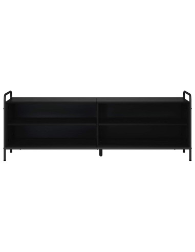 Mobile TV 140 x 39,5 x 50 cm Rovere Nero Legno ingegnerizzato