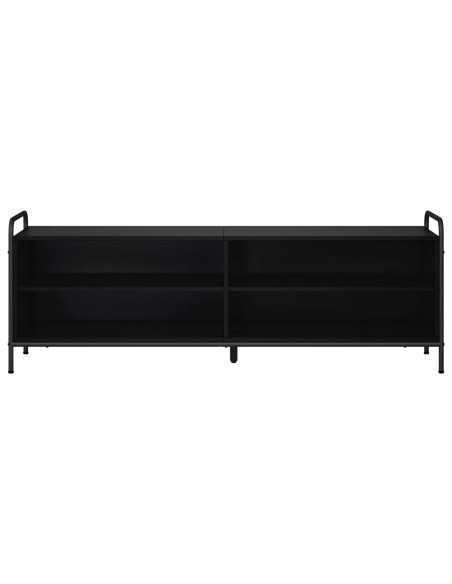 Mobile TV 140 x 39,5 x 50 cm Rovere Nero Legno ingegnerizzato