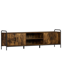 Mobile TV 167,5 x 33 x 50 cm Rovere Fumo Legno ingegnerizzato 2