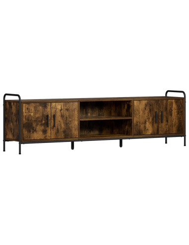 Mobile TV 167,5 x 33 x 50 cm Rovere Fumo Legno ingegnerizzato