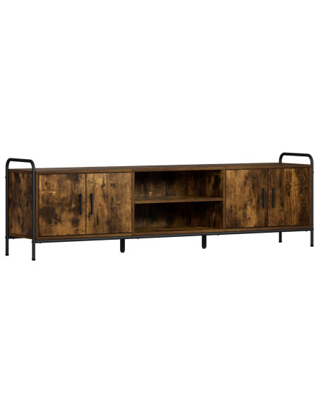 Mobile TV 167,5 x 33 x 50 cm Rovere Fumo Legno ingegnerizzato