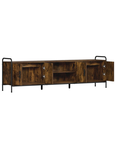 Mobile TV 167,5 x 33 x 50 cm Rovere Fumo Legno ingegnerizzato