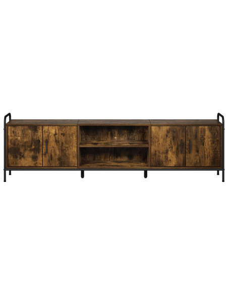 Mobile TV 167,5 x 33 x 50 cm Rovere Fumo Legno ingegnerizzato