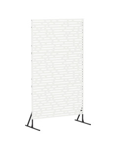 Schermo per Privacy 100 x 50 x 180 cm Acciaio Bianco 2