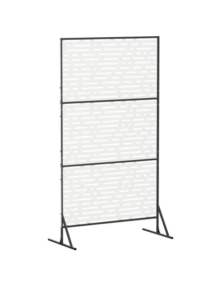 Schermo per Privacy 100 x 50 x 180 cm Acciaio Bianco