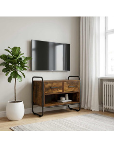 Mobile TV 60 x 30 x 50 cm Rovere Fumo Legno ingegnerizzato