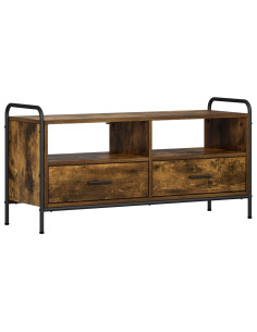 Mobile TV 67,5 x 33 x 50 cm Rovere Fumo Legno ingegnerizzato 2