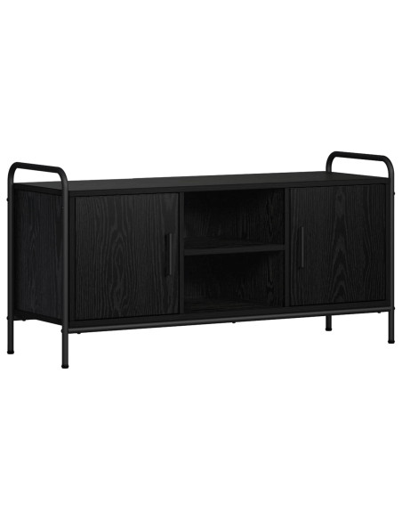 Mobile TV 99 x 33 x 50 cm Rovere Nero Legno ingegnerizzato