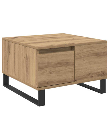 Tavolino da salotto Rovere artigianale 55 x 55 x 36,5 cm
