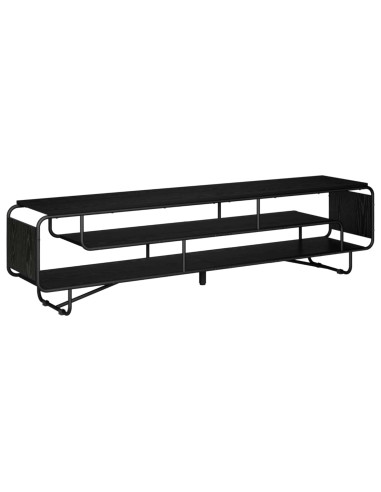 Supporto TV 180 x 36 x 45 cm Rovere Nero Legno ingegnerizzato