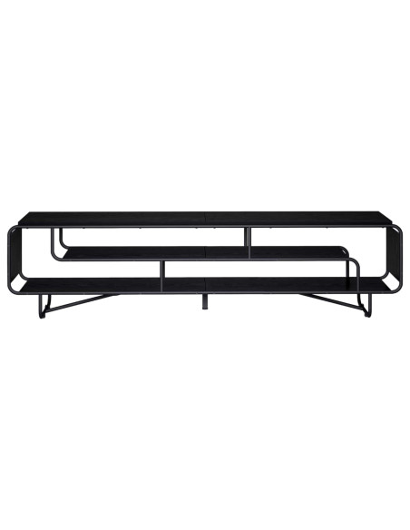 Supporto TV 180 x 36 x 45 cm Rovere Nero Legno ingegnerizzato