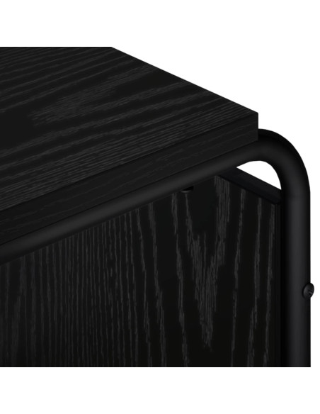 Supporto TV 180 x 36 x 45 cm Rovere Nero Legno ingegnerizzato