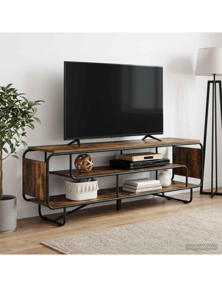 Supporto TV 180 x 36 x 45 cm Rovere Fumo Legno ingegnerizzato