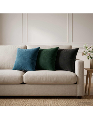 Federa 6 pcs HEERLEN Blu 40 x 40 cm Velluto