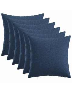 Federa 6 pz HEERLEN Blu 40 x 40 cm Tessuto