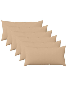 Federa 6 pz HEERLEN Crema 40 x 80 cm Tessuto