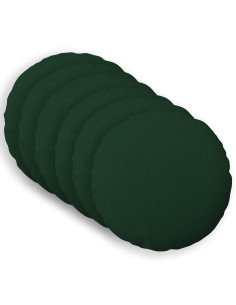 Federa 6 pz HEERLEN Verde Scuro Ø 30 cm Tessuto