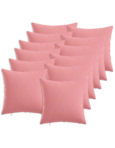 Federa 12 pz HEERLEN Rosa 40 x 40 cm Tessuto