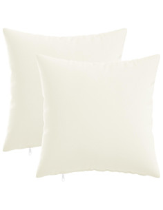 Federa 2 pz HEERLEN Bianco 50 x 50 cm Tessuto