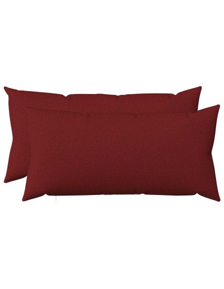 Federa 2 pz HEERLEN Rosso Vino 40 x 80 cm Tessuto