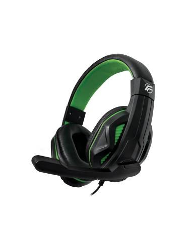 Fenner Tech Cuffie Gaming Soundgame + Microfono PC/Console Green