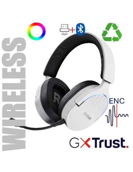 GXT491W FAYZO WIRELESS HEADSET WHT