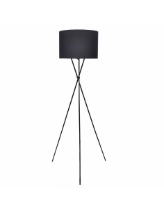 Lampada da Pavimento con Supporto Nero 139 cm