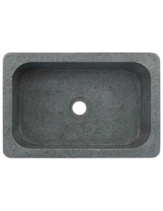 Lavandino 45x30x15 cm in Pietra di Fiume Nero