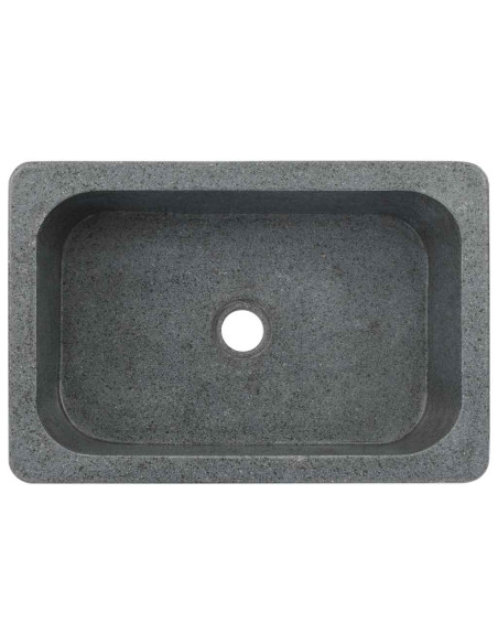 Lavandino 45x30x15 cm in Pietra di Fiume Nero