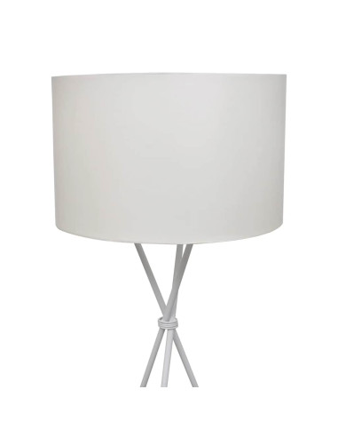 Lampada da Pavimento con Supporto Bianca 139 cm