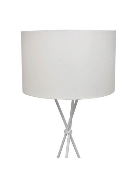 Lampada da Pavimento con Supporto Bianca 139 cm