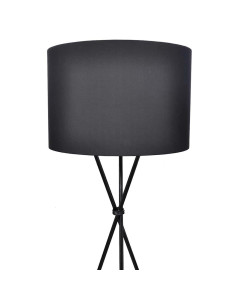 Lampada da Pavimento con Supporto Nero 139 cm 2