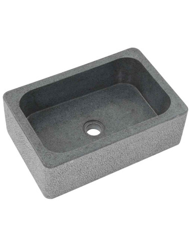 Lavandino 45x30x15 cm in Pietra di Fiume Nero