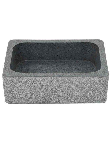 Lavandino 45x30x15 cm in Pietra di Fiume Nero