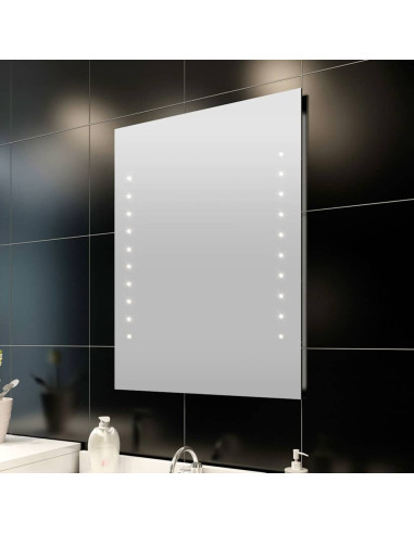 Specchio da Bagno 60x80 cm con Luci LED