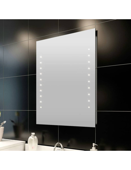 Specchio da Bagno 60x80 cm con Luci LED