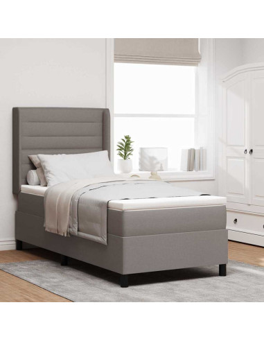 Letto a Sorgente LED con materasso Talpa 80 x 200 cm Tessuto