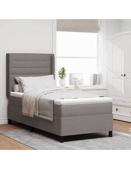 Letto a Sorgente LED con materasso Talpa 80 x 200 cm Tessuto