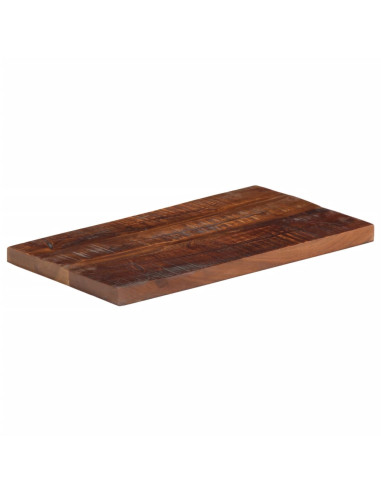Piano Tavolo 60x20x3,8 cm Rettangolare in Massello di Recupero